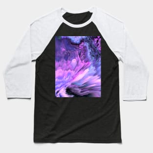 Harmful Help Glitched Fluid Art Baseball T-Shirt